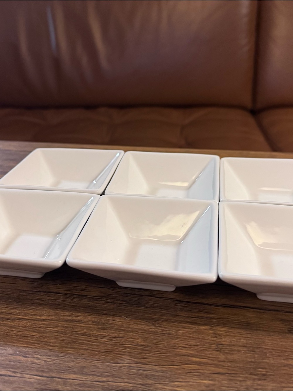 Maxwell & Williams White Porcelain Square Dip Bowls Set of 6